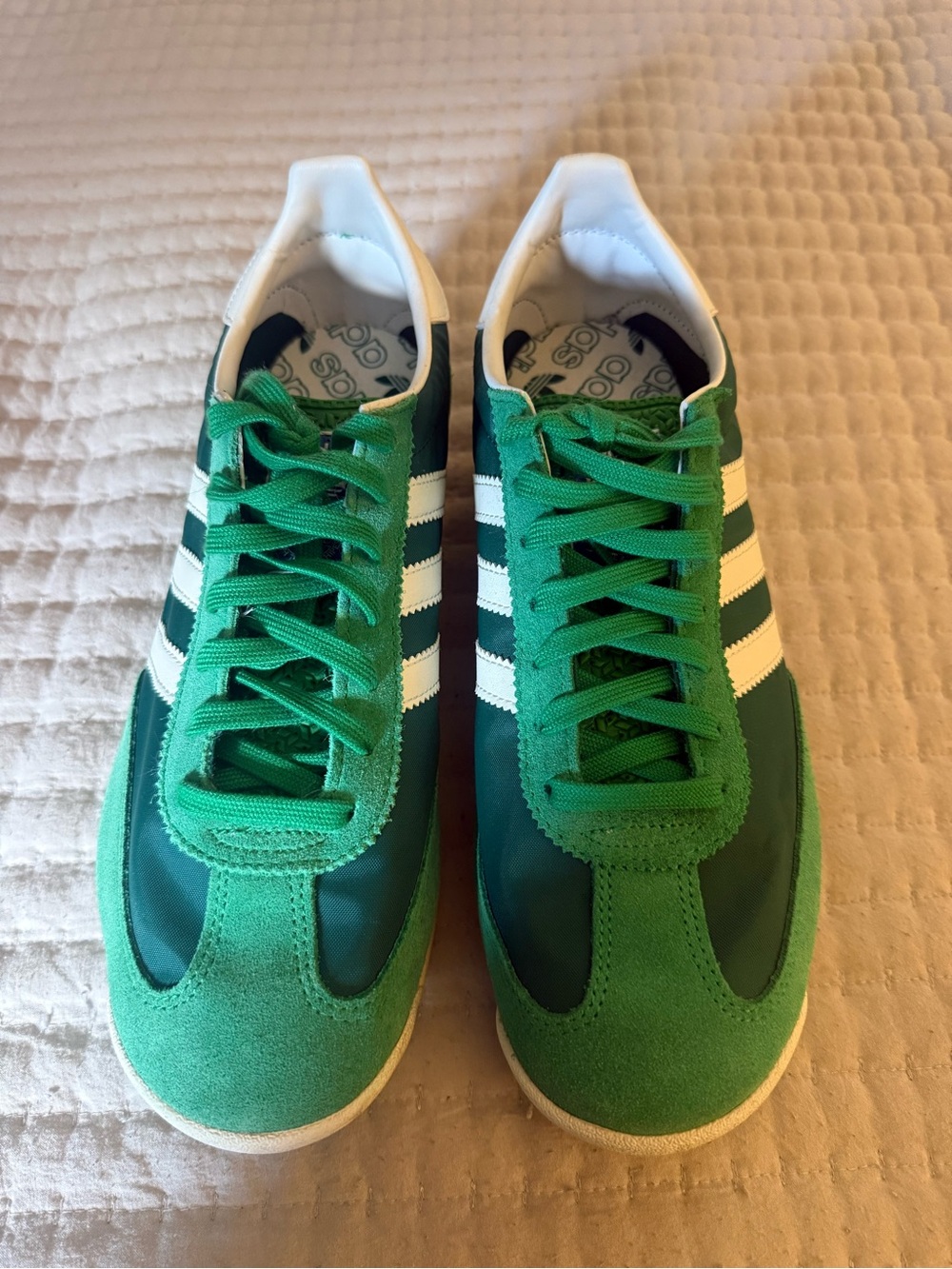 adidas SL72 Green and White Men's Low-Top Sneakers